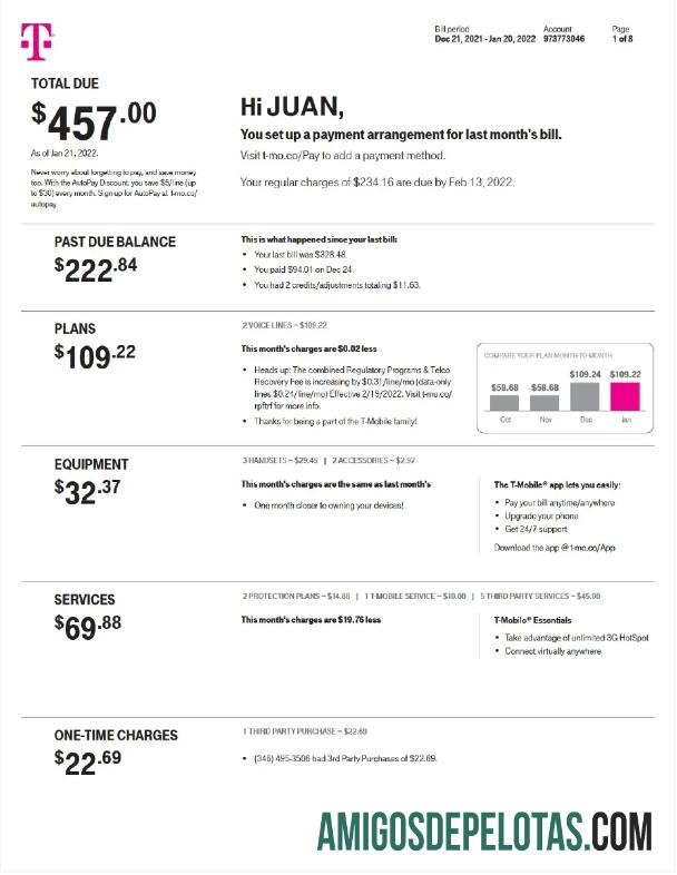 imprimível PAÍSES BAIXOS T MOBILE Conta de serviços públicos Word e modelo PDF